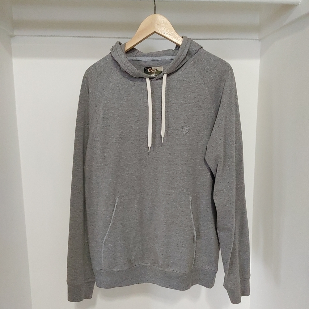 Matix | grey mens pull over hoodie sweater